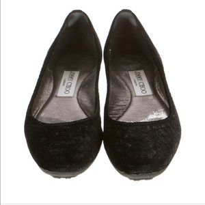 Jimmy Choo Velvet Flats 6.5/36.5 size
